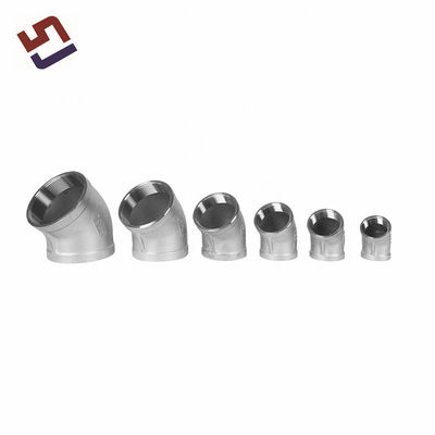 OEM acciaio inossidabile 304 316 connessione di fusione di precisione personalizzata 90 gradi tubo gomito di montaggio accessori idraulici
