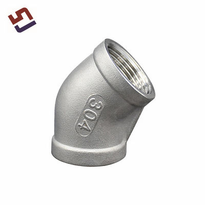 Fabbrica personalizzata ad alta precisione di acciaio inossidabile 90 gradi gomito Industrial Pipe Fitting