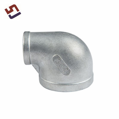 Fabbrica personalizzata ad alta precisione di acciaio inossidabile 90 gradi gomito Industrial Pipe Fitting