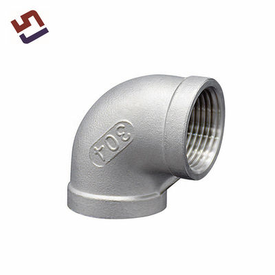 Fabbrica personalizzata ad alta precisione di acciaio inossidabile 90 gradi gomito Industrial Pipe Fitting